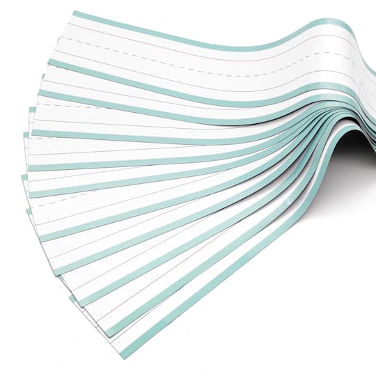 Class Rules! 23.5" Green & White Dry Erase Writing Strips, 10ct. by B2C™